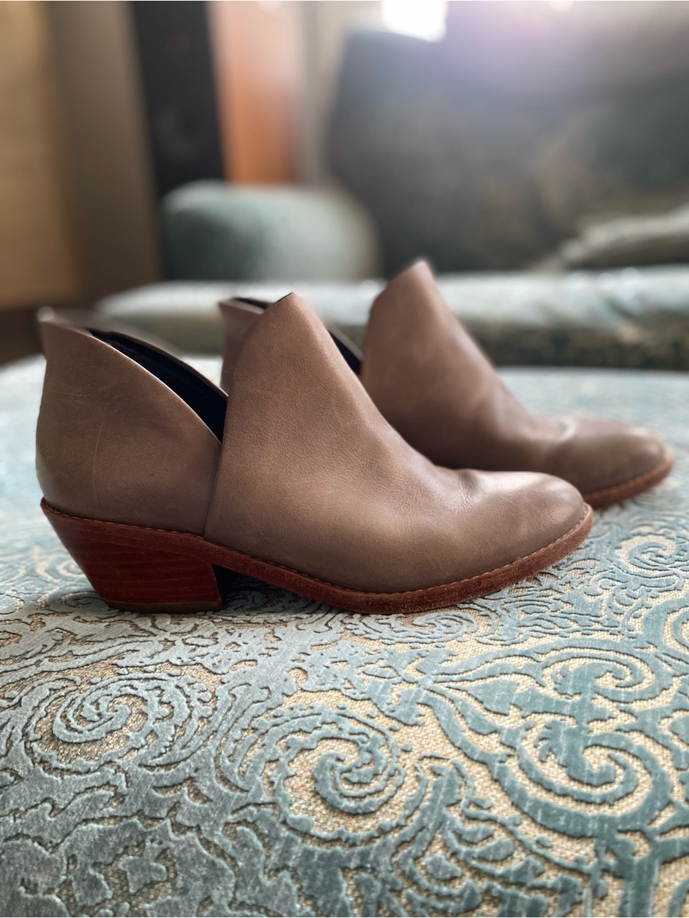 Loved Fortress of Inca Elisa Leather Bootie Slip On Sz. 38 / 7